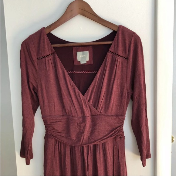 Anthropologie Maeve Wrap dress berry Small - Picture 4 of 12